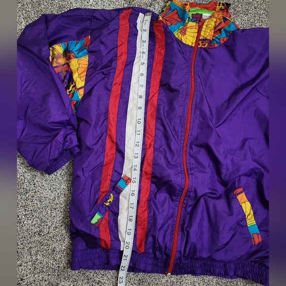 Vertical Active Purple Vintage Windbreaker Size XL(16) - Picture 8 of 12